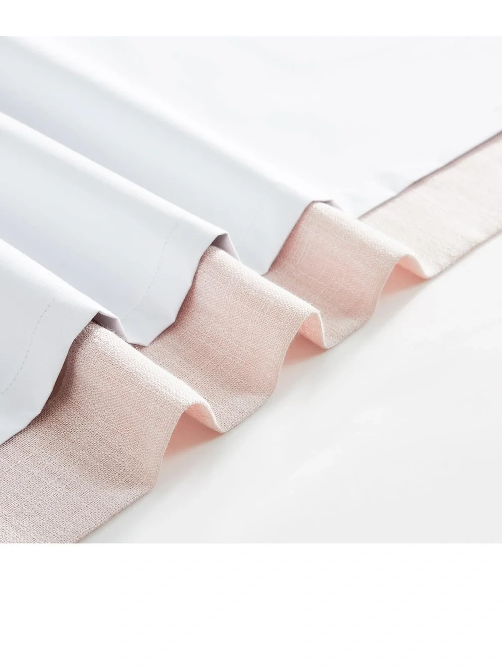WEST LAKE Short Pink Bailey Pinch Pleated Full Blackout Curtain Panels 63 Inches
